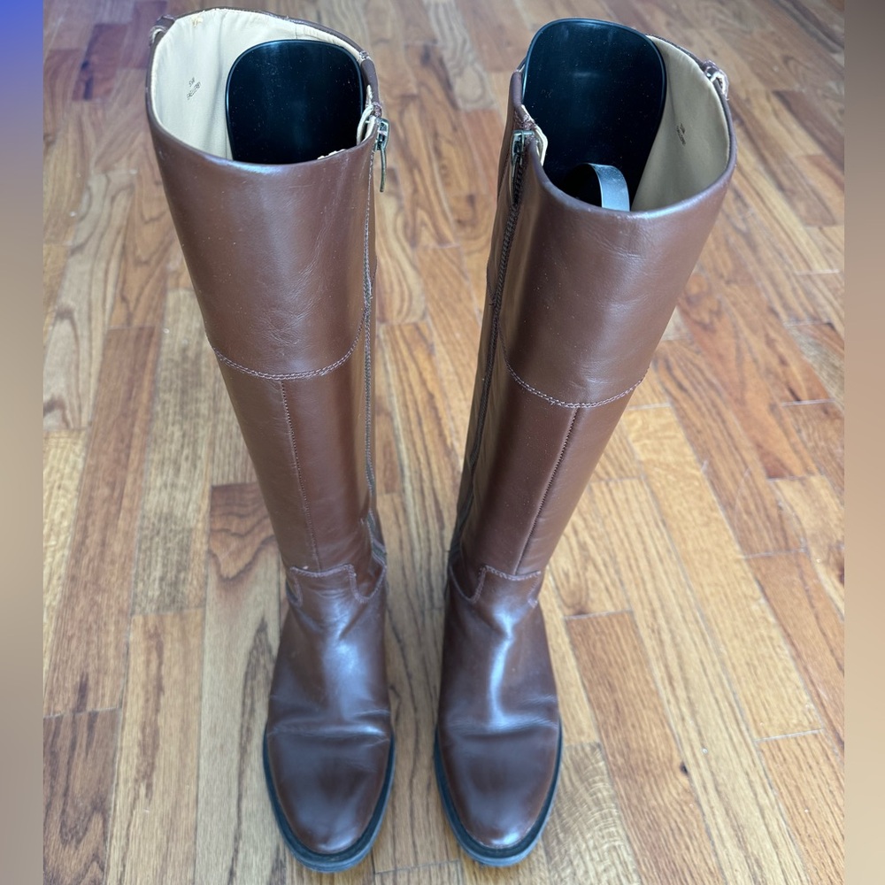 Enzo Angiolini Brown Knee-High Leather Boots